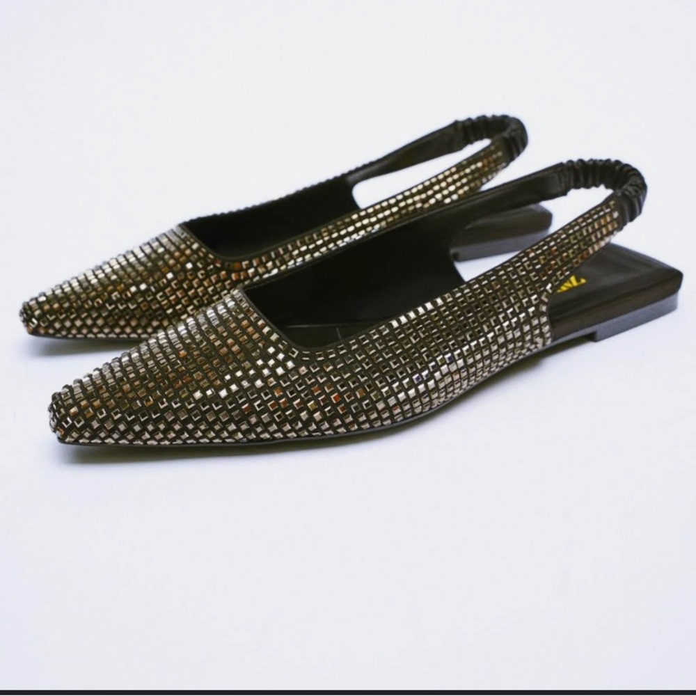 Sparkly Slingback Flats
